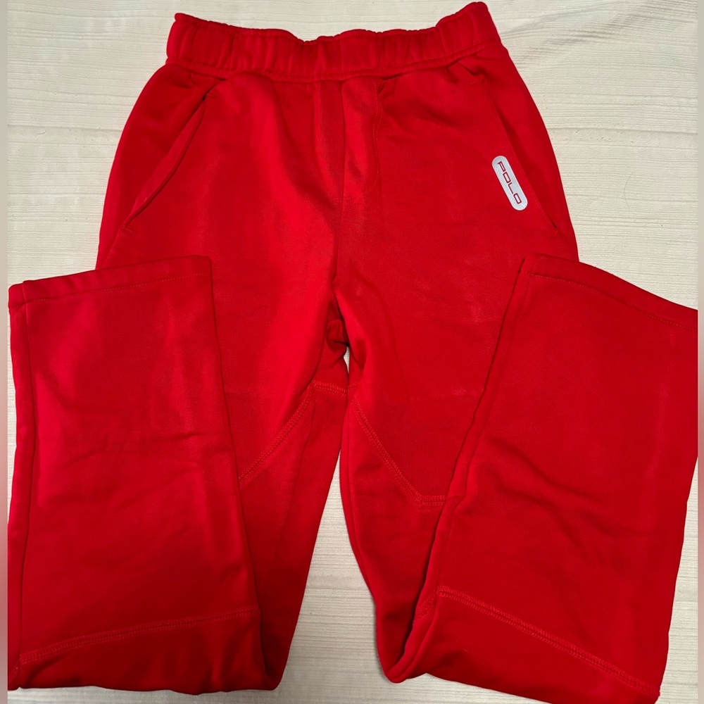 Boys red sweatpants joggers by Polo Ralph Lauren
